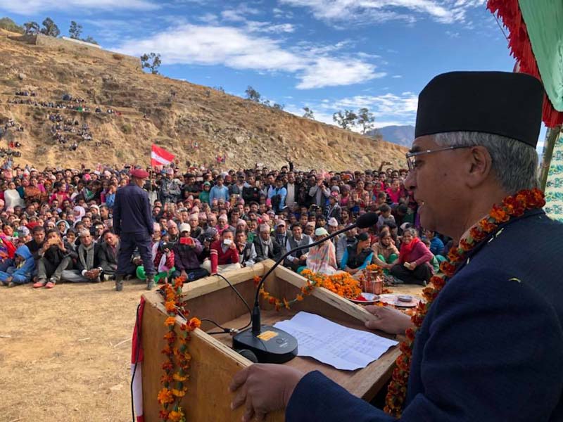 कालिकोटमा चुनाव जित्ने सुनौलो अवसर : प्रधानमन्त्री देउवा