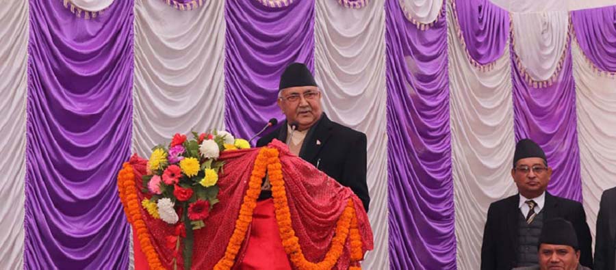 नेपाल अब ल्याण्ड लक्ड मुलुक होइन, रेलमार्ग भन्दा जलमार्ग छिटो बनाउँछौं : प्रधानमन्त्री ओली