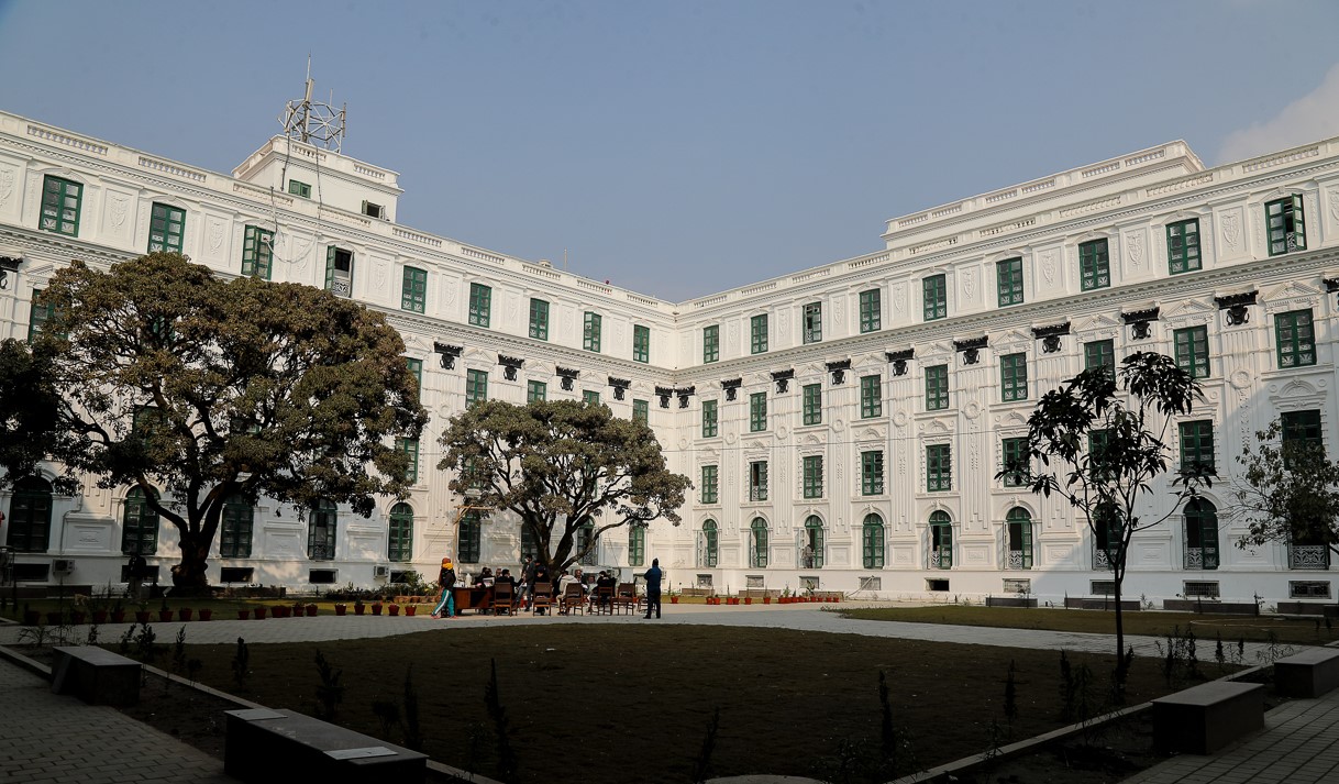 पुनर्निर्मित सिंहदरबार प्रधानमन्त्रीलाई स्वागत गर्न तयारी